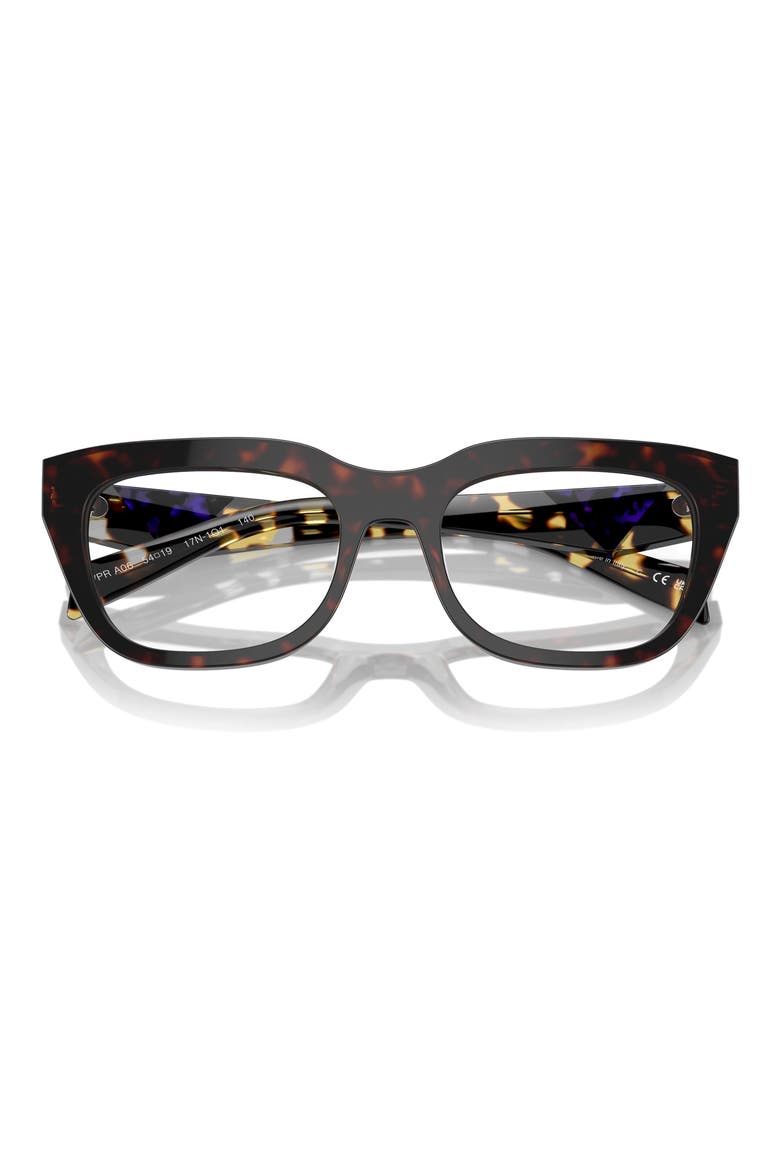 54mm Rectangular Optical Glasses, Alternate, color, HAVANA