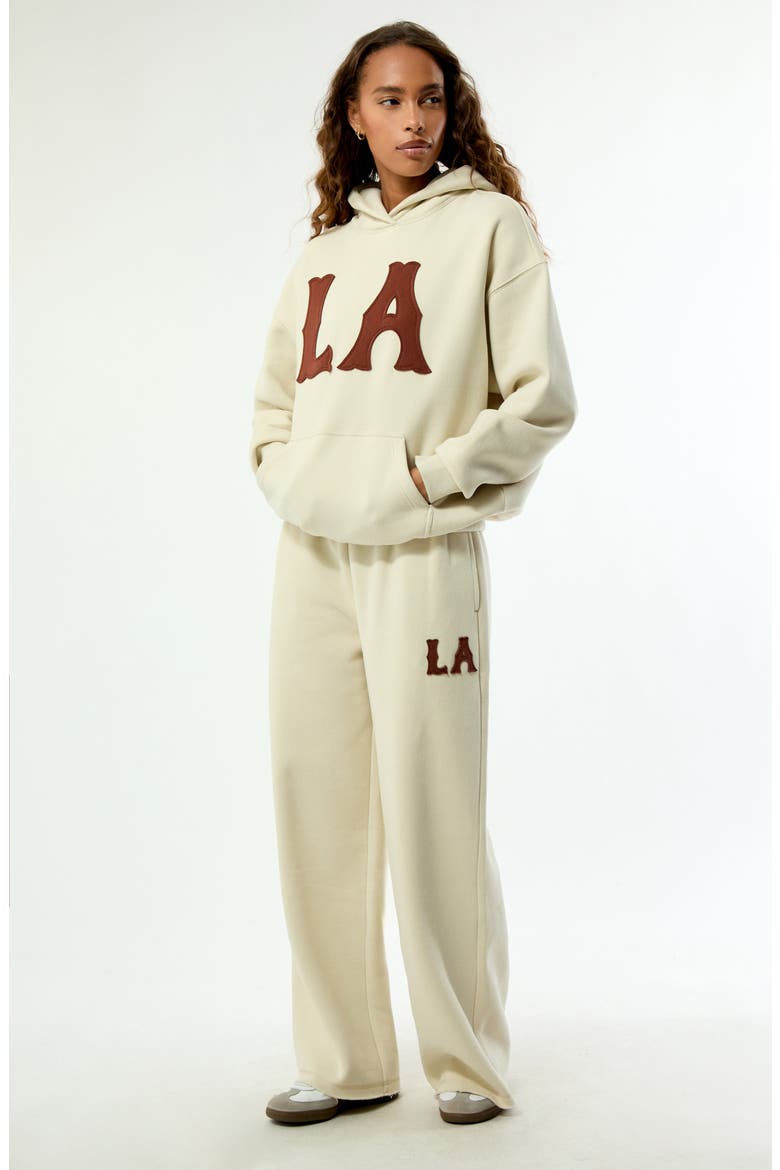 LA Baggy Sweatpants, Alternate, color, CREAM