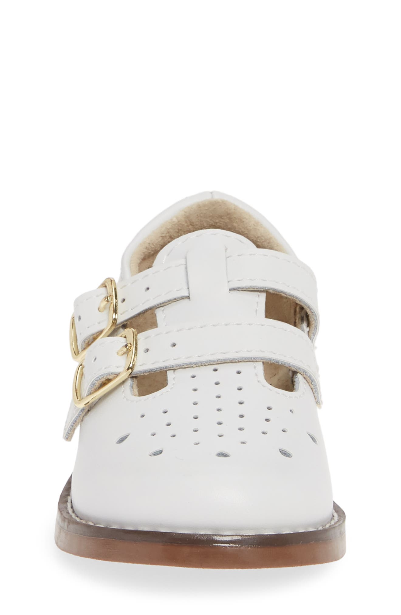 Footmates Danielle Double Strap Shoe, Alternate, color, White