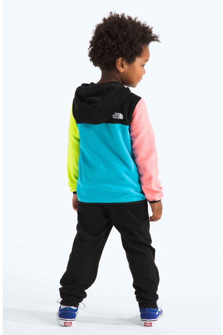 Kids' Glacier Zip Hoodie, Alternate, color, TNF BLACK/ MERIDIAN BLUE/ FIZZ