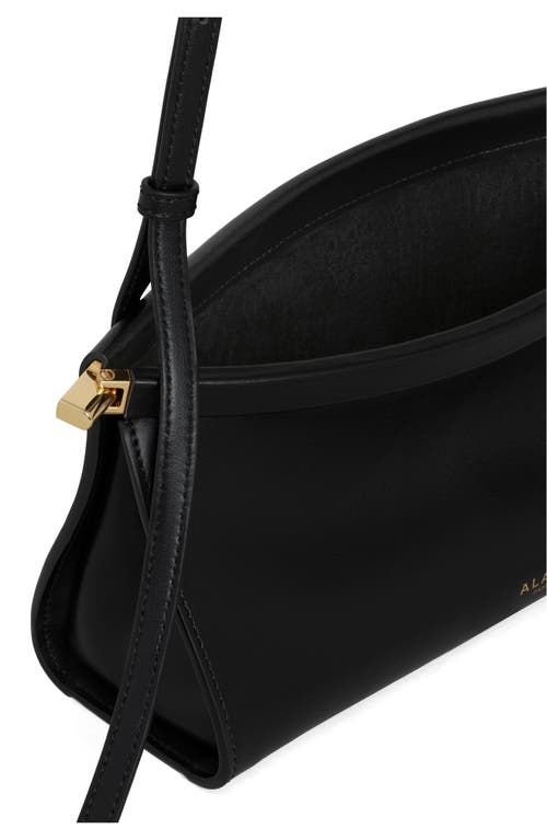 Shop Alaïa Small Le Click East/west Leather Shoulder Bag In Noir