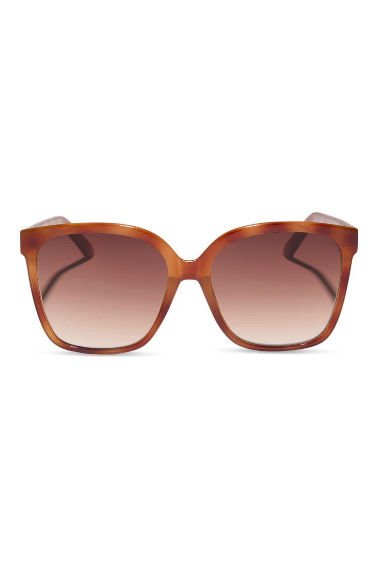 Hazel 58mm Square Sunglasses, Main, color, MAPLE TORTOISE