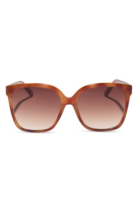 Hazel 58mm Square Sunglasses