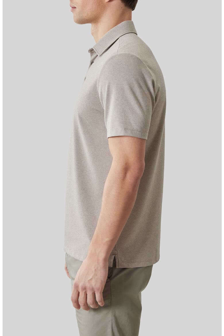 Keyes Jacquard Knit Polo, Alternate, color, ASH BROWN