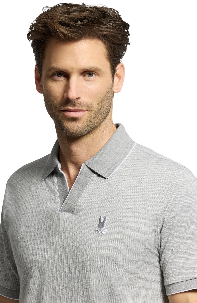 Psycho Bunny Mackay Jacquard Johnny Collar Polo, Alternate, color,