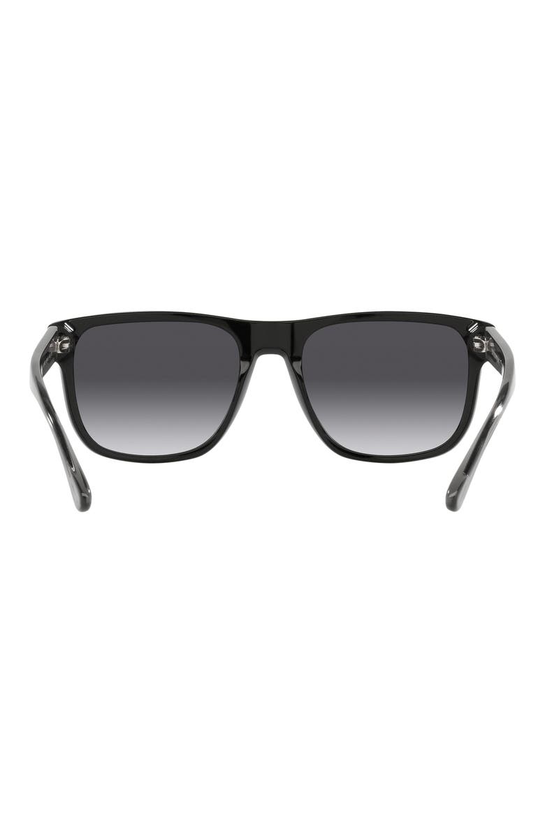 56mm Pillow Sunglasses, Alternate, color, BLACK / GRADIENT GREY
