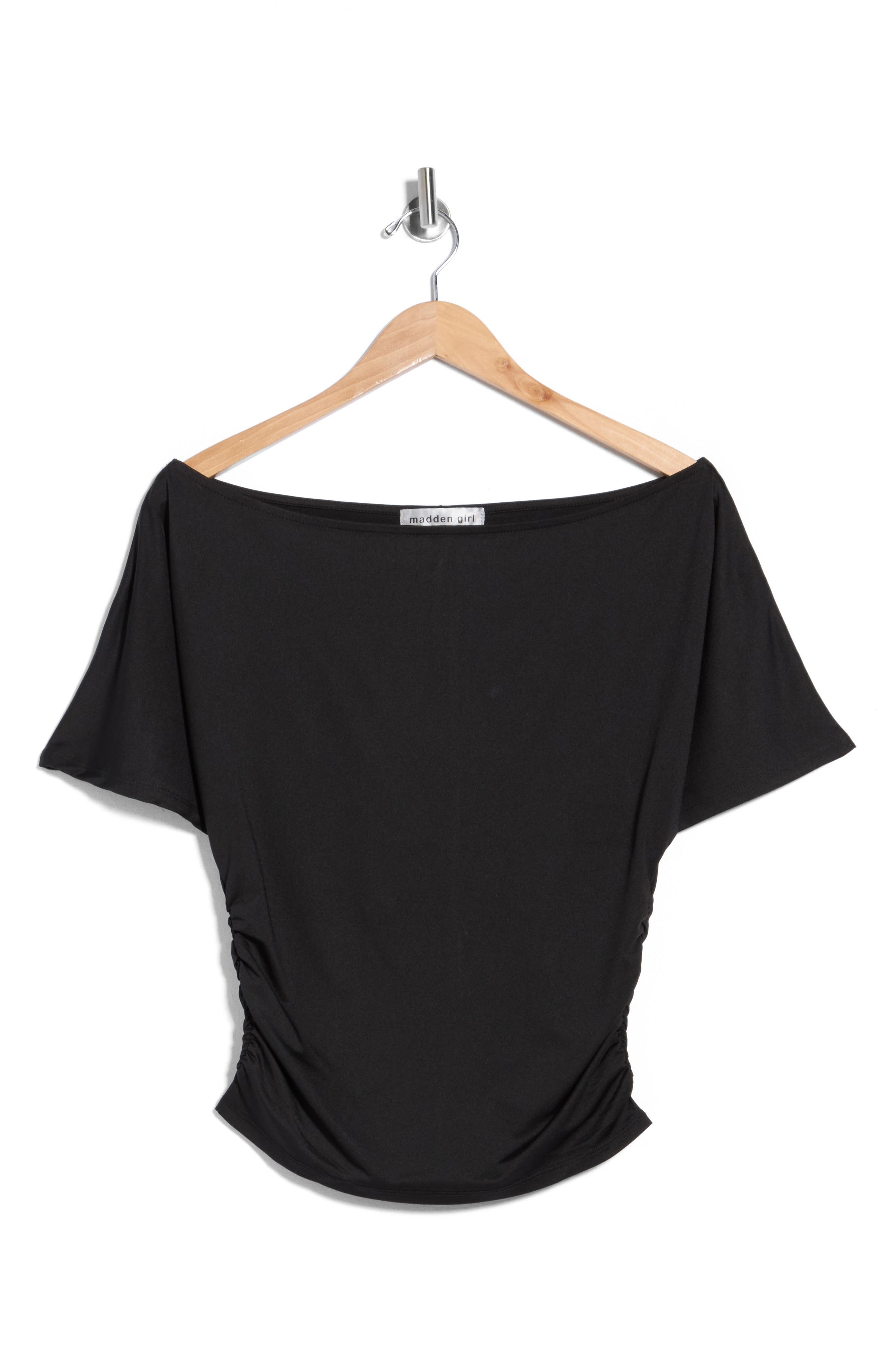 Madden Girl Asymmetric Off the Shoulder Top