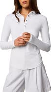 Greyson Scarlett Long Sleeve Stretch Nylon Polo