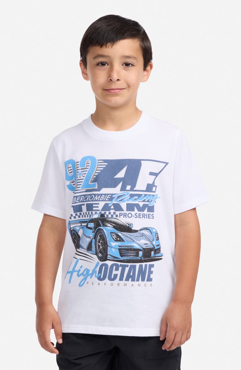 abercrombie kids Kids' Zoom Tee, Alternate, color, Bright White