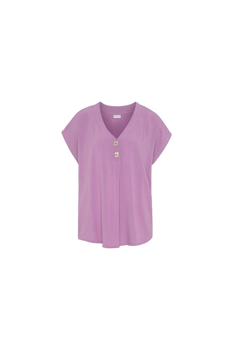 Button Detail Blouse, Alternate, color, Lilac