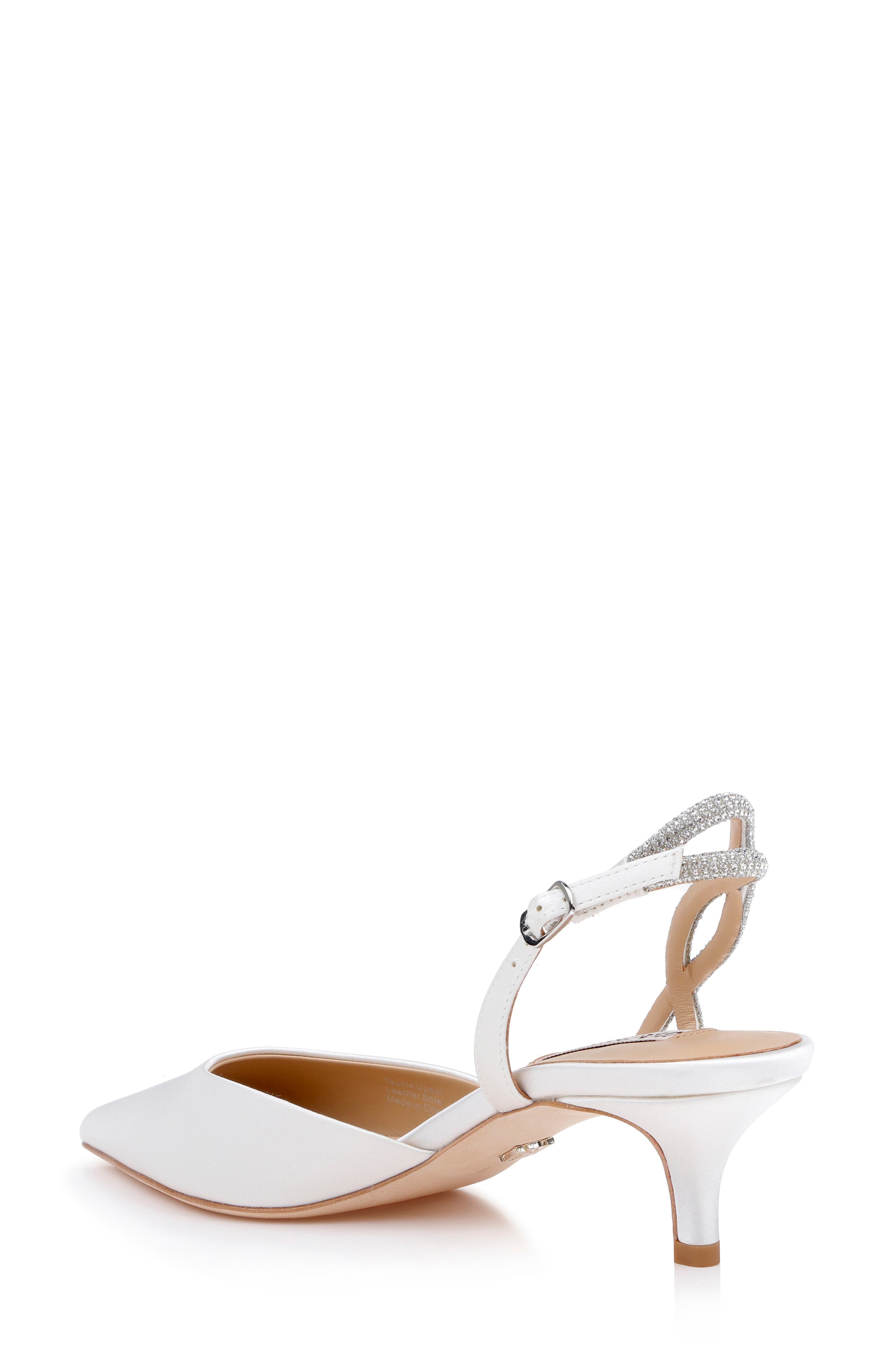 Yulianna d'Orsay Pump, Alternate, color, WHITE SATIN