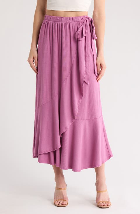 Wrap Midi Skirt