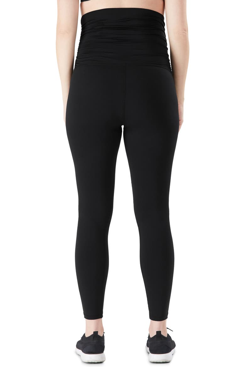 ActiveSupport® Essential Maternity Leggings, Alternate, color, BLACK