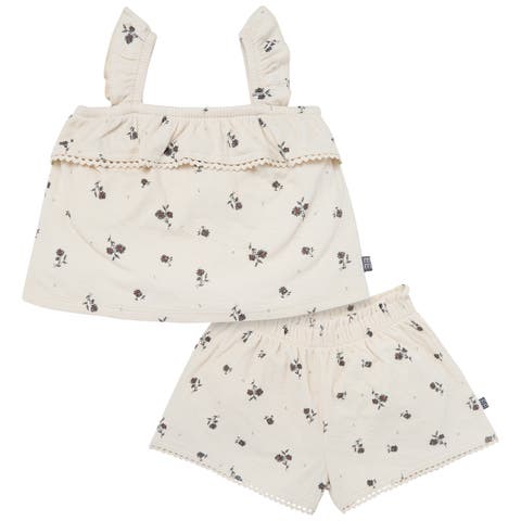 Floral Top and Shorts Set