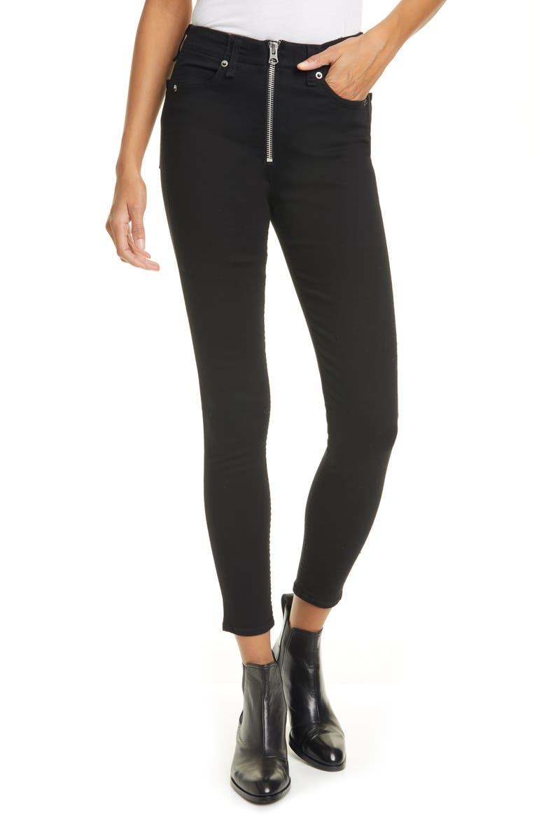 Nina High Waist Ankle Skinny Jeans, Main, color, NO FADE