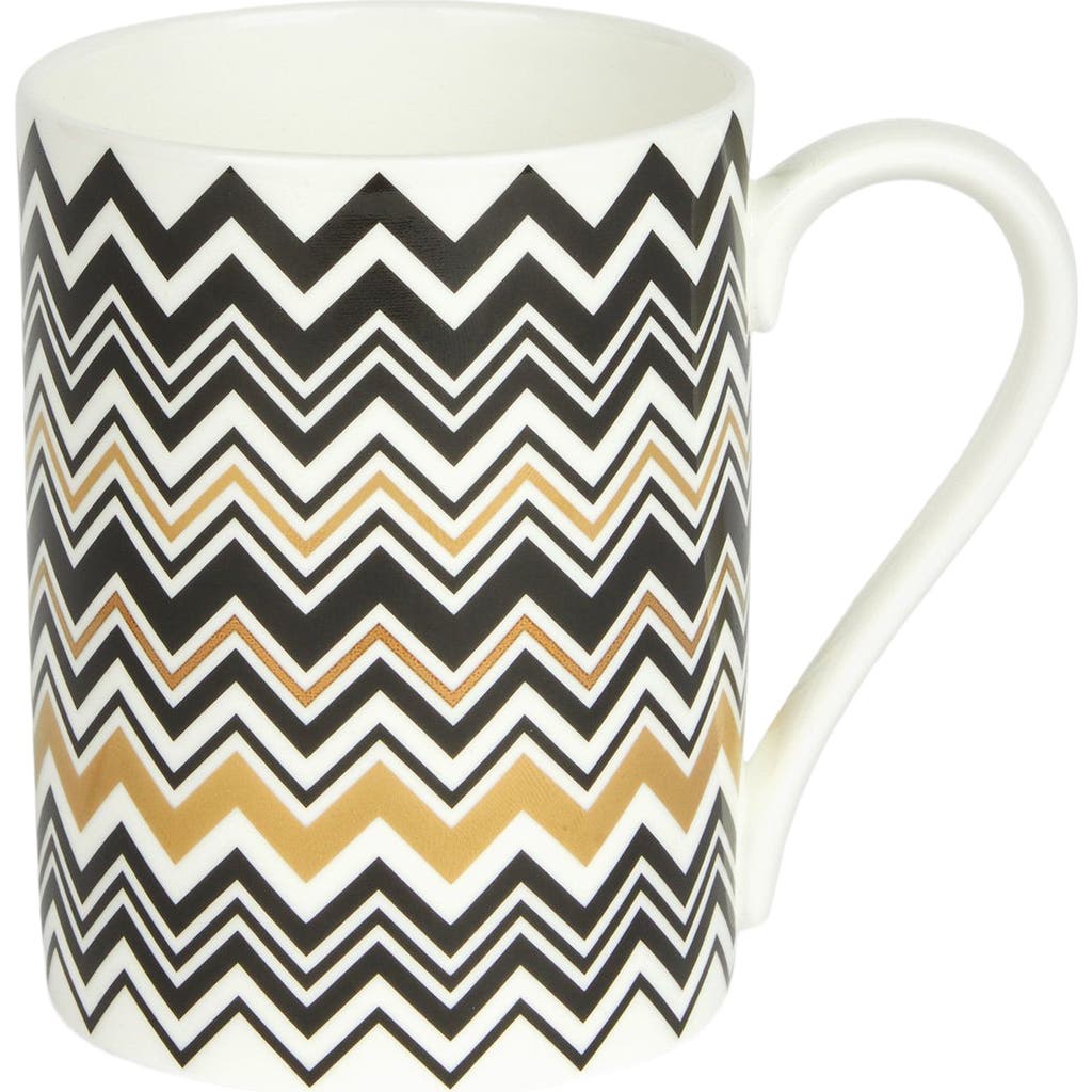 Missoni Home Zigzag Gold Cup In Pattern