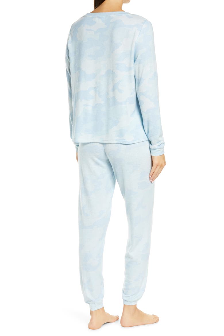 Print Comfy Pajamas, Alternate, color, BLUE CASHMERE CAMO