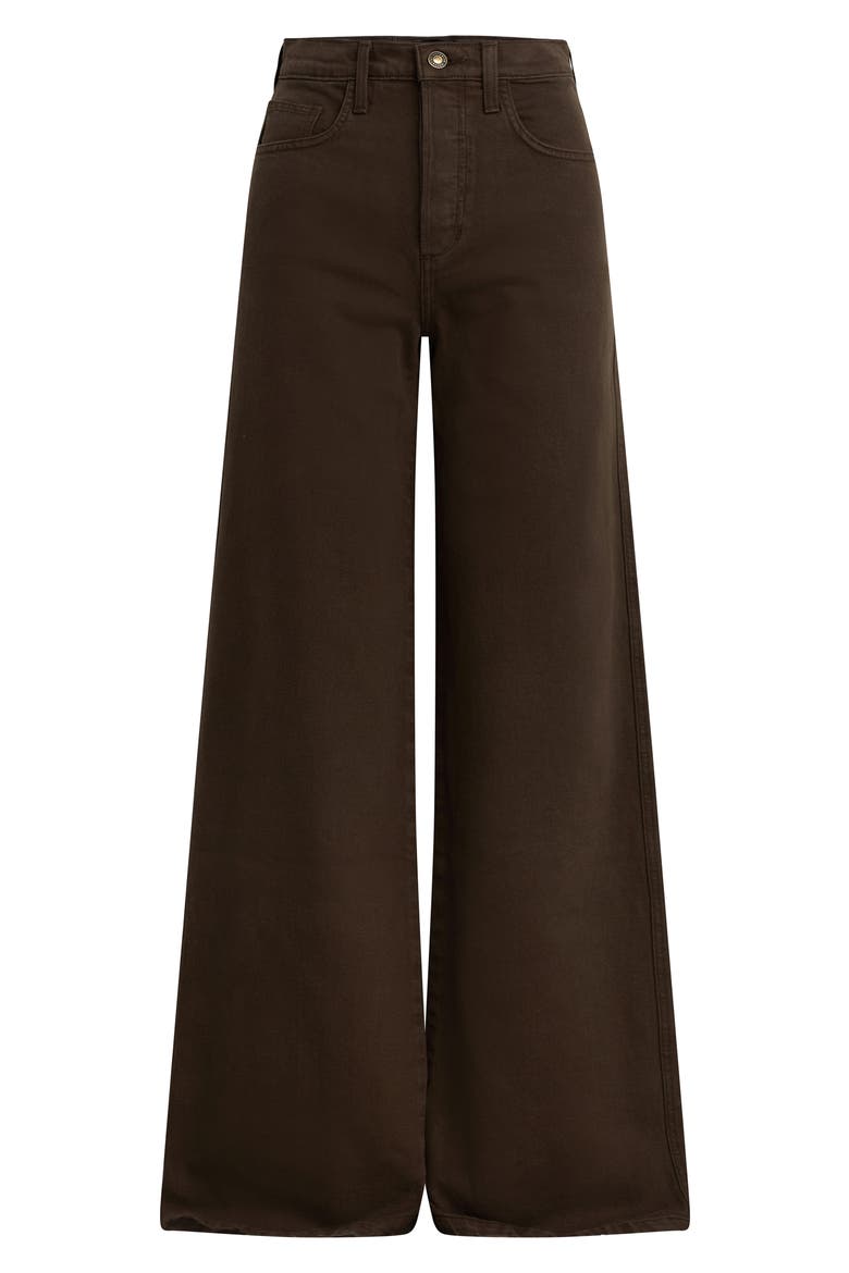 The Masha Super High Waist Wide Leg Jeans, Alternate, color, ESPRESSO