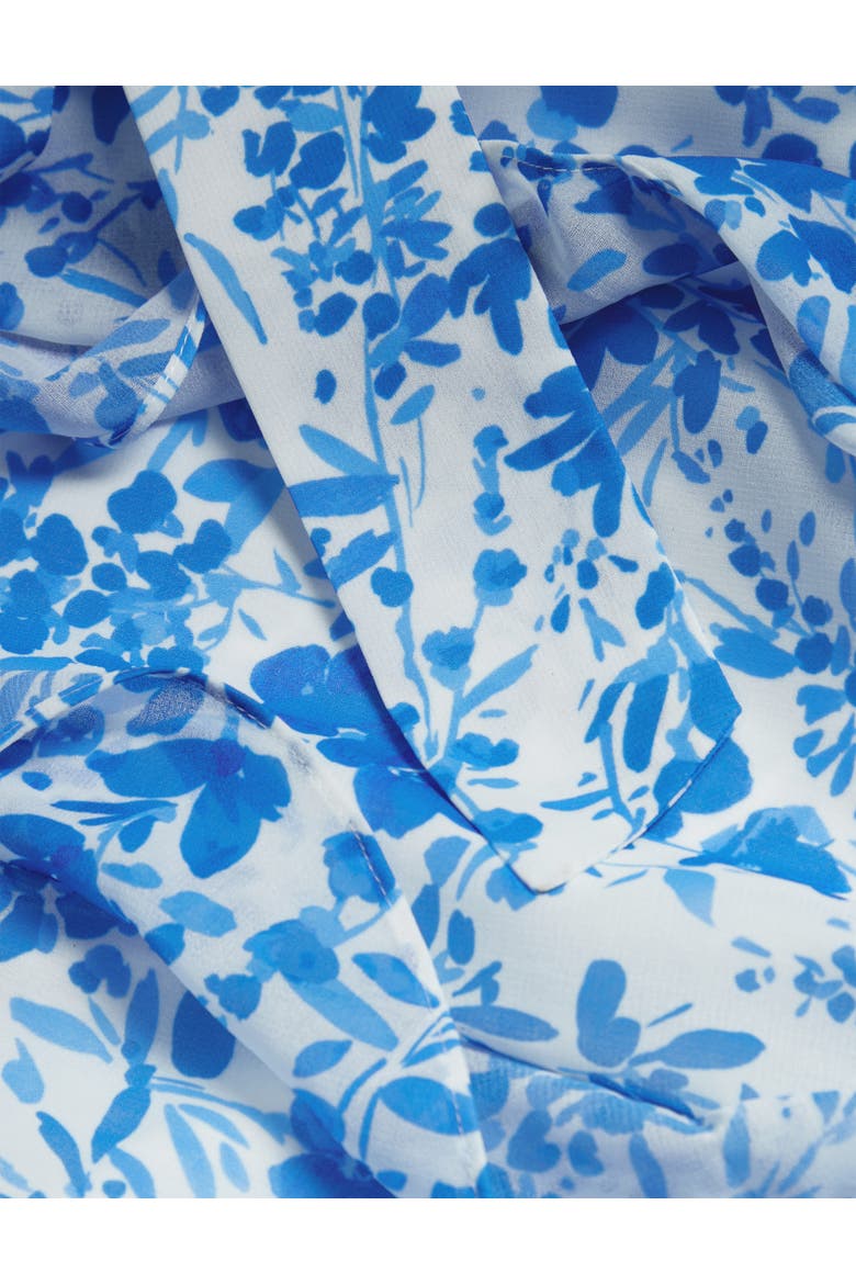 Taryn Floral Ruffle Maxi Dress, Alternate, color, Ivoryblue