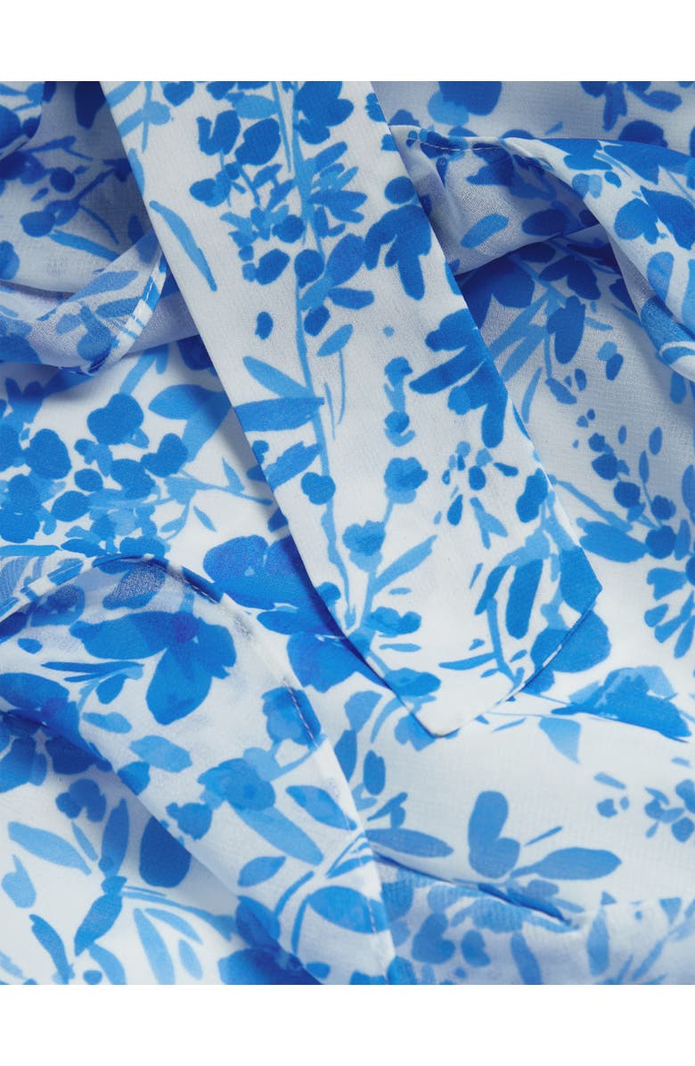 HOBBS LONDON Taryn Floral Ruffle Maxi Dress, Alternate, color, Ivoryblue