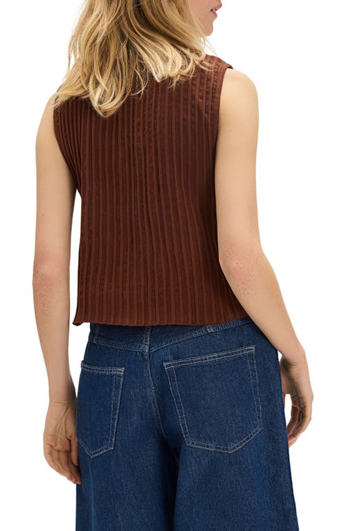Free People Tilly Rib Button-up Top In Brown
