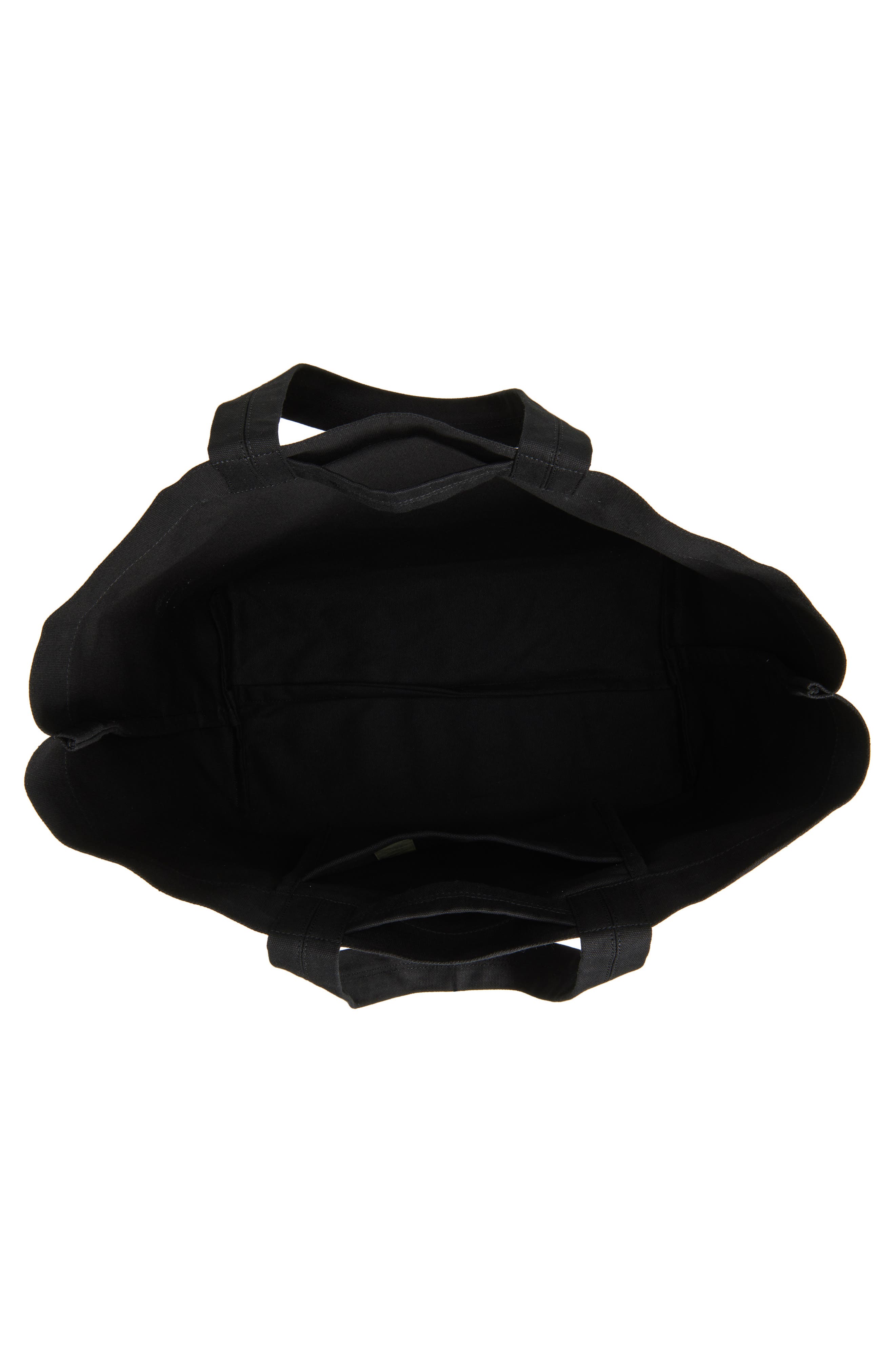 Rick Owens Star Embroidered Canvas Beach Tote, Alternate, color, Black/ Pearl