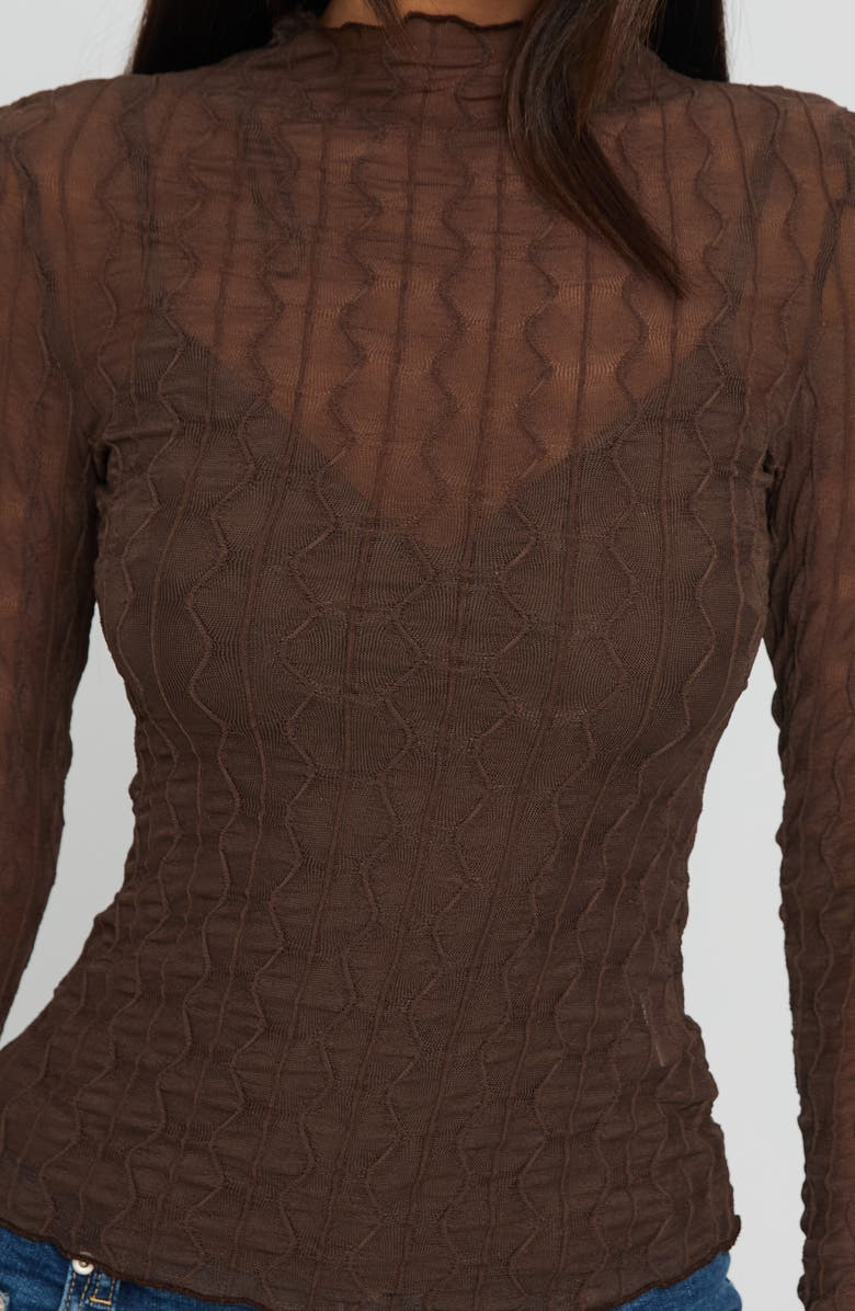 Princess Polly Fabiana Texture Layering Top, Alternate, color, 