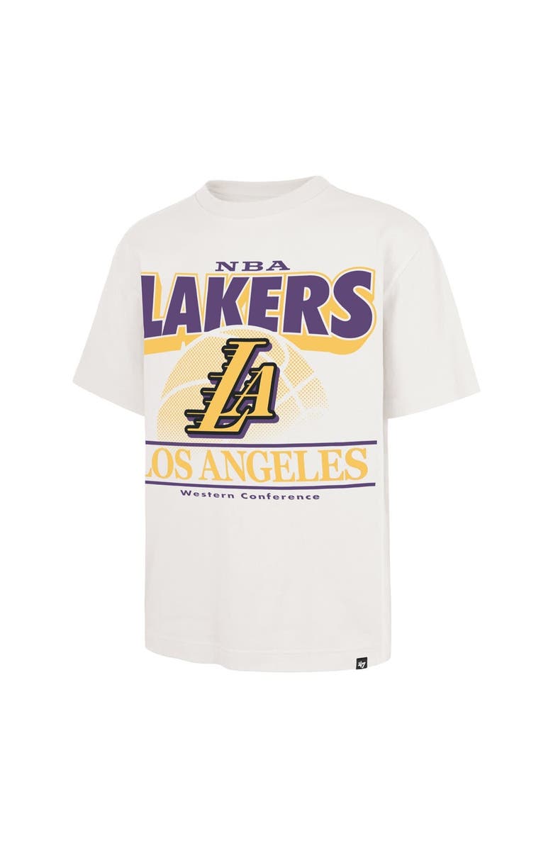 '47 Men's '47  White Los Angeles Lakers City Edition Shifty Foundation T-Shirt, Alternate, color, White