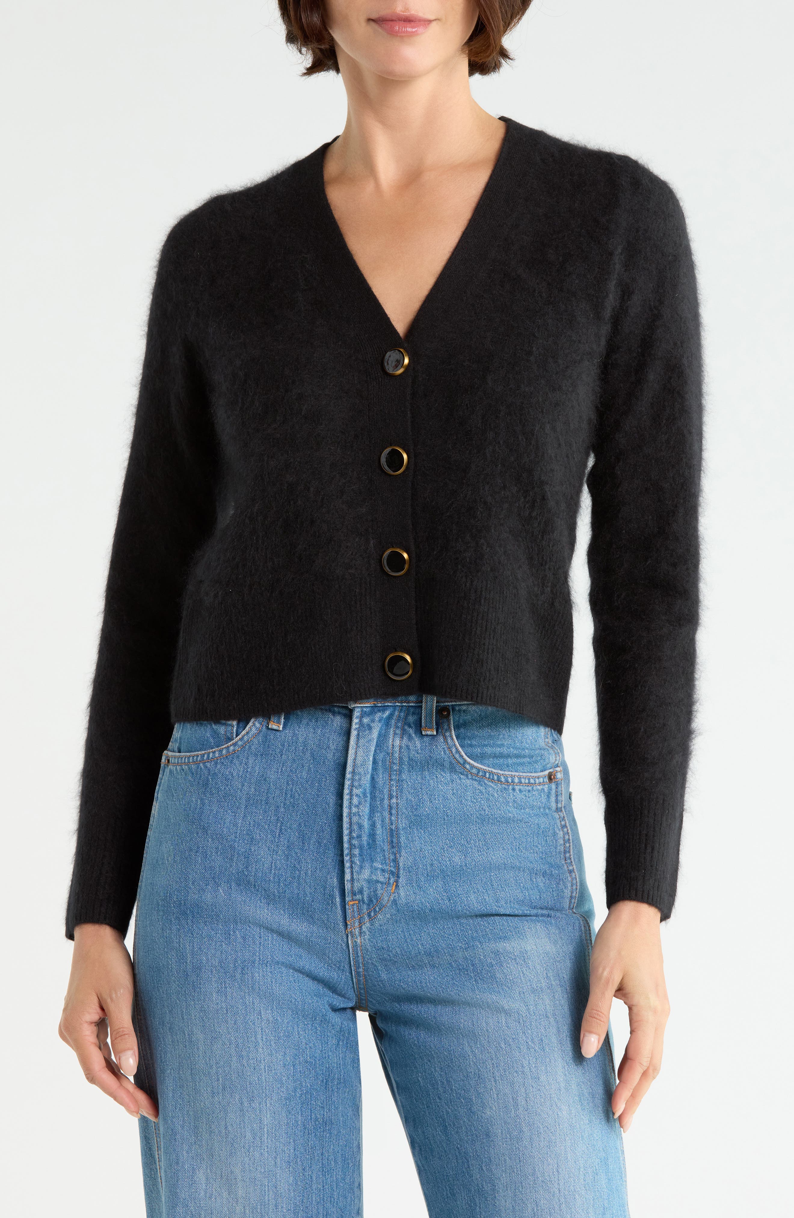 Solene Brushed Cashmere Cardigan