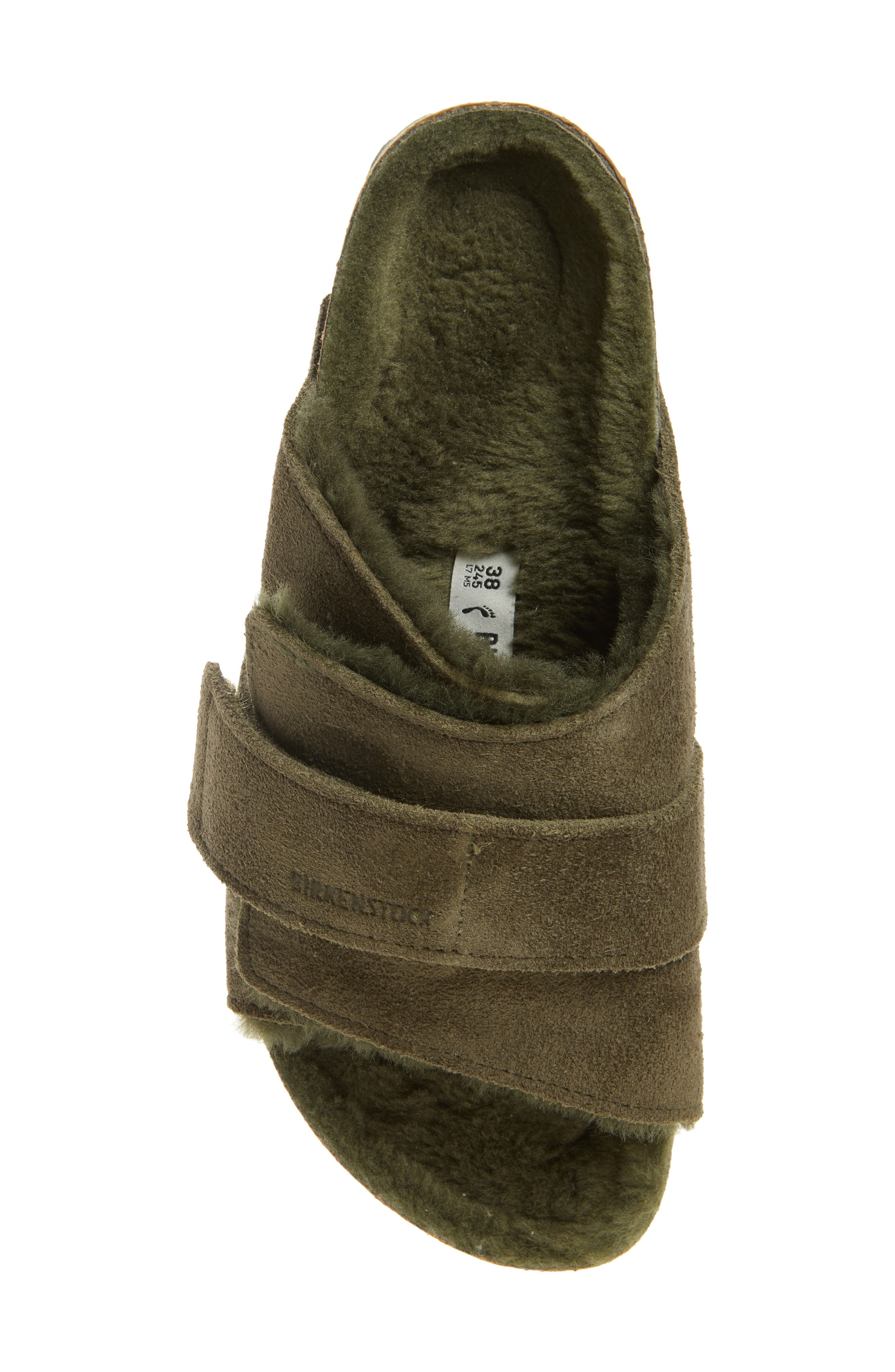 Kyoto Genuine Shearling Sandal - Discontinued, Alternate, color, THYME/ THYME