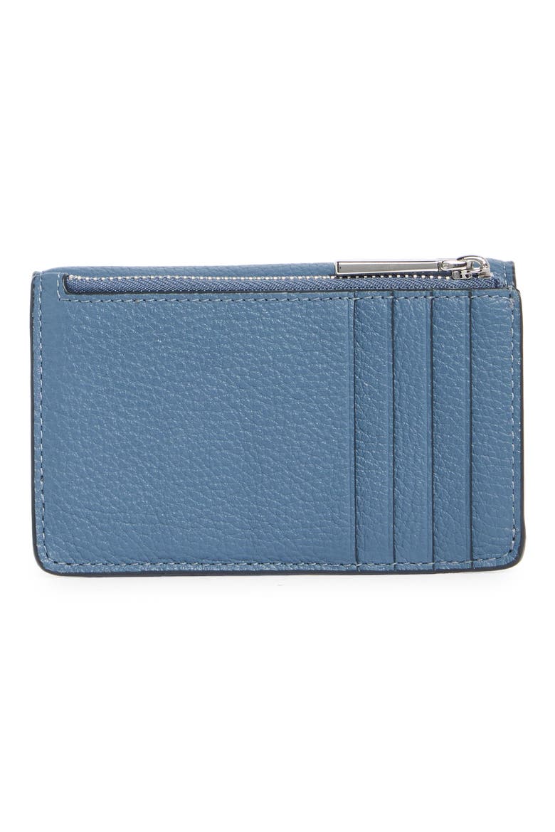 small flap card wallet, Alternate, color, BLUESTONE