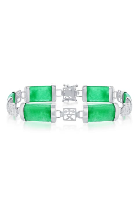 Linked Jade Bracelet