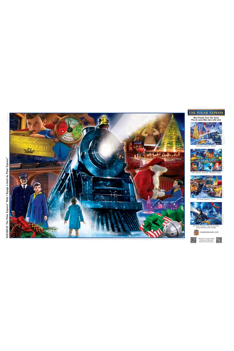 Polar Express Ride 500pc Glitter Puzzle, Alternate, color, Multicolor