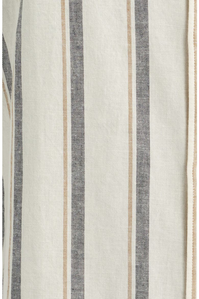 Barkend Stripe Summer Short Sleeve Cotton & Linen Button-Up Shirt, Alternate, color, WHISPER WHITE