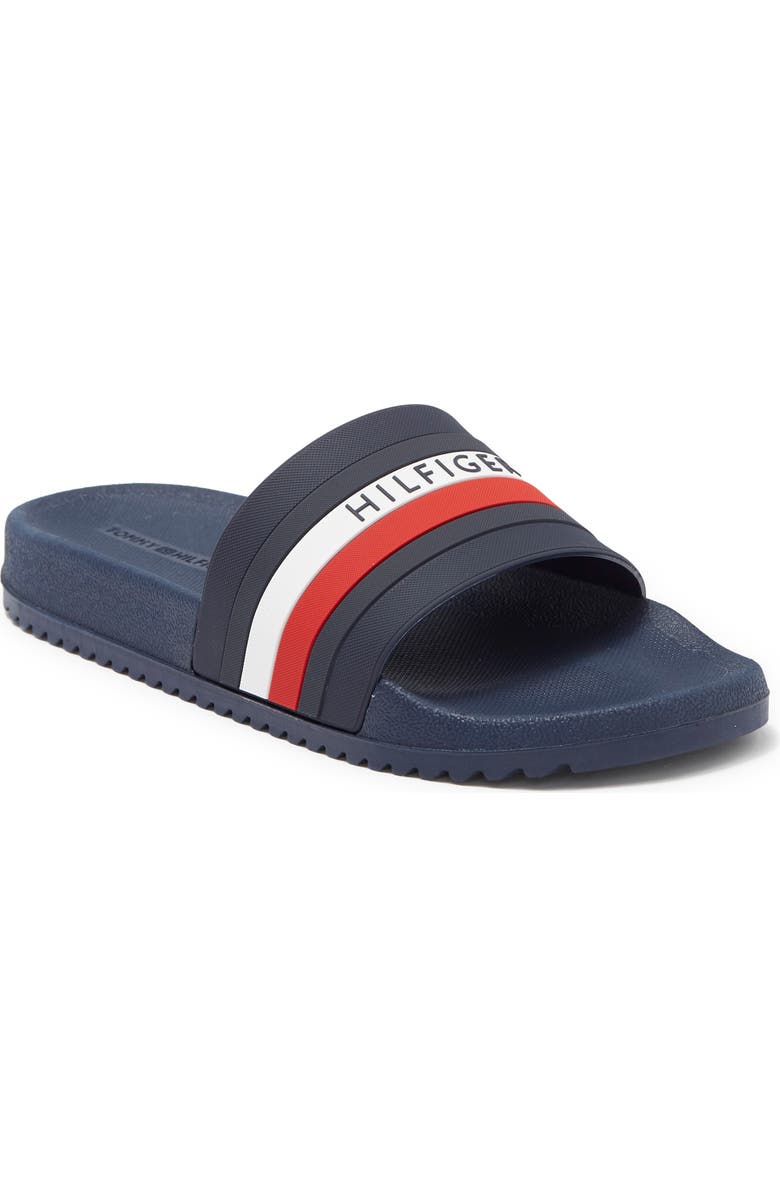 Tommy Hilfiger Riker Slide Sandal, Main, color, Dblsy