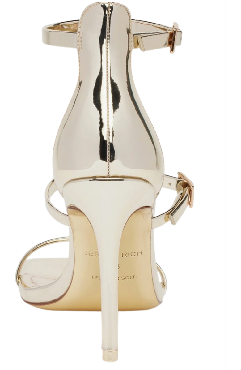 JESSICA RICH Metallic Sandal, Alternate, color, Gold