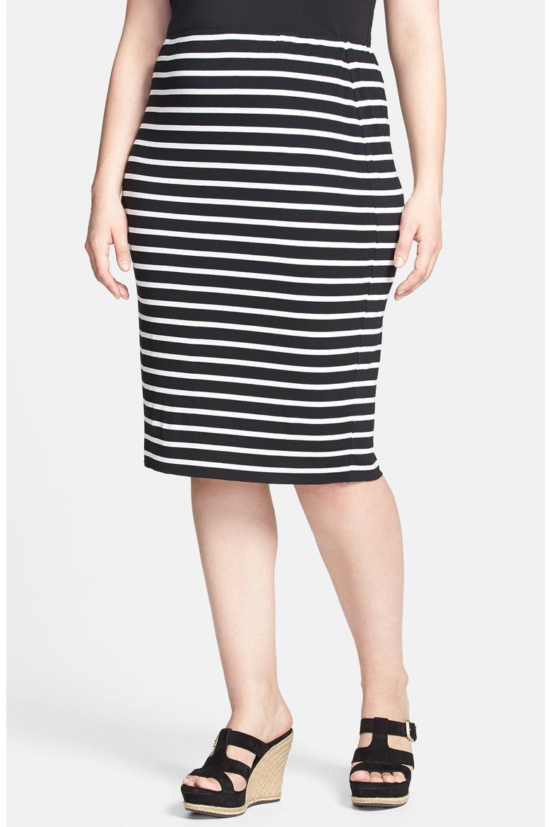 Midi Tube Skirt, Main, color, RICH BLACK