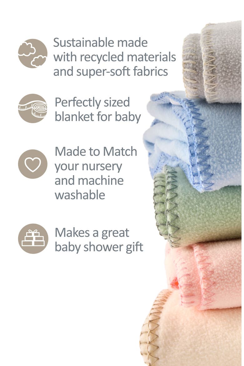 Lennox Ultra Luxe Plush Baby Blanket, Alternate, color, SAGE