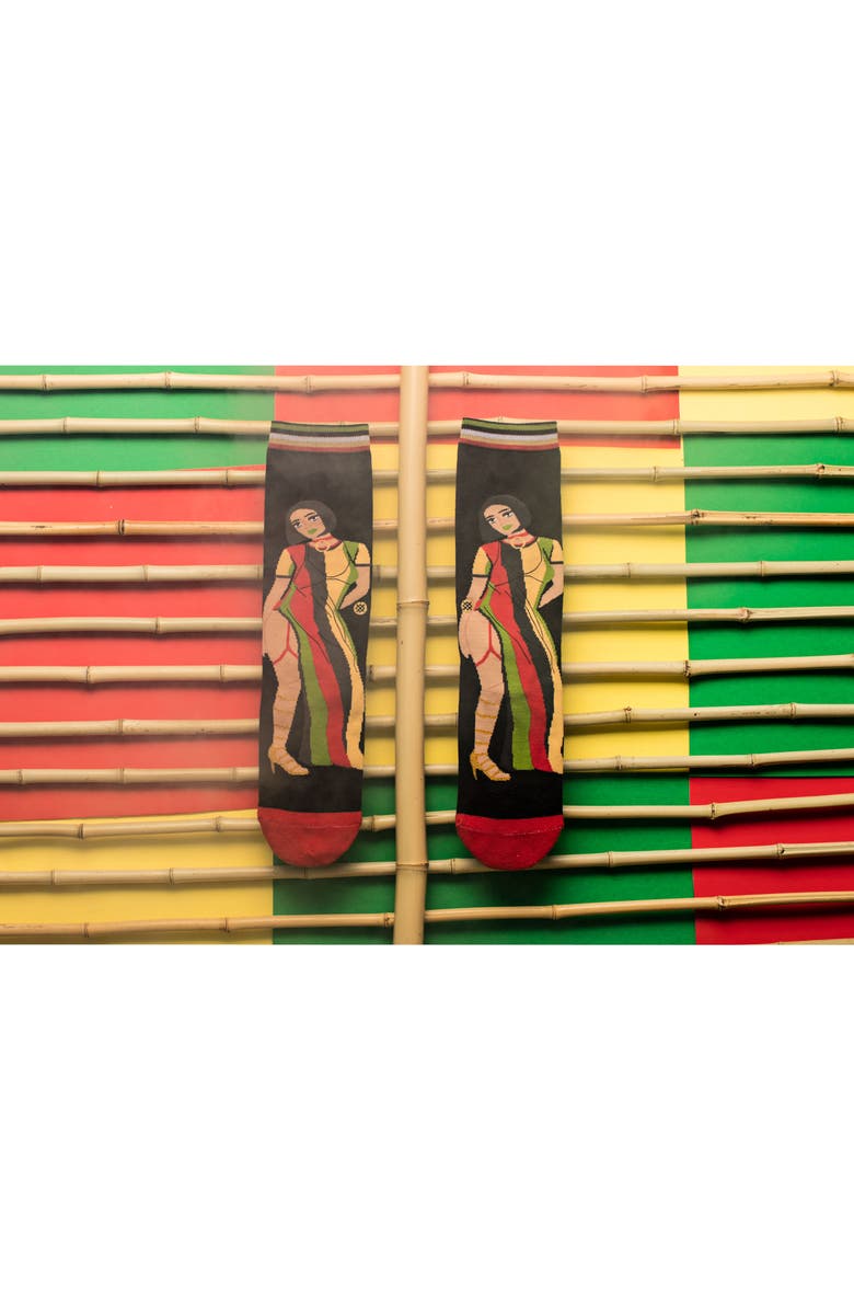 Stance x Rihanna Music Video Crew Socks, Alternate, color, 