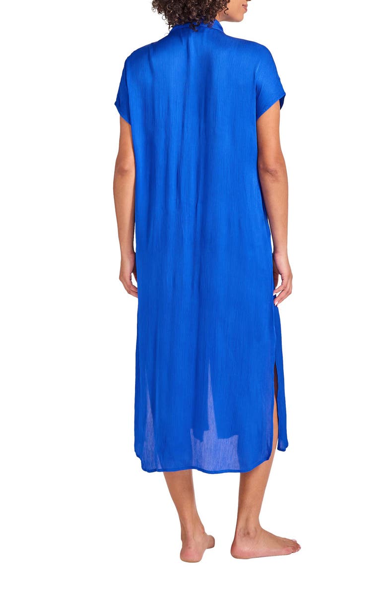 Tommy Bahama Calypso Wave Button Front Cover-Up Dress, Alternate, color, 