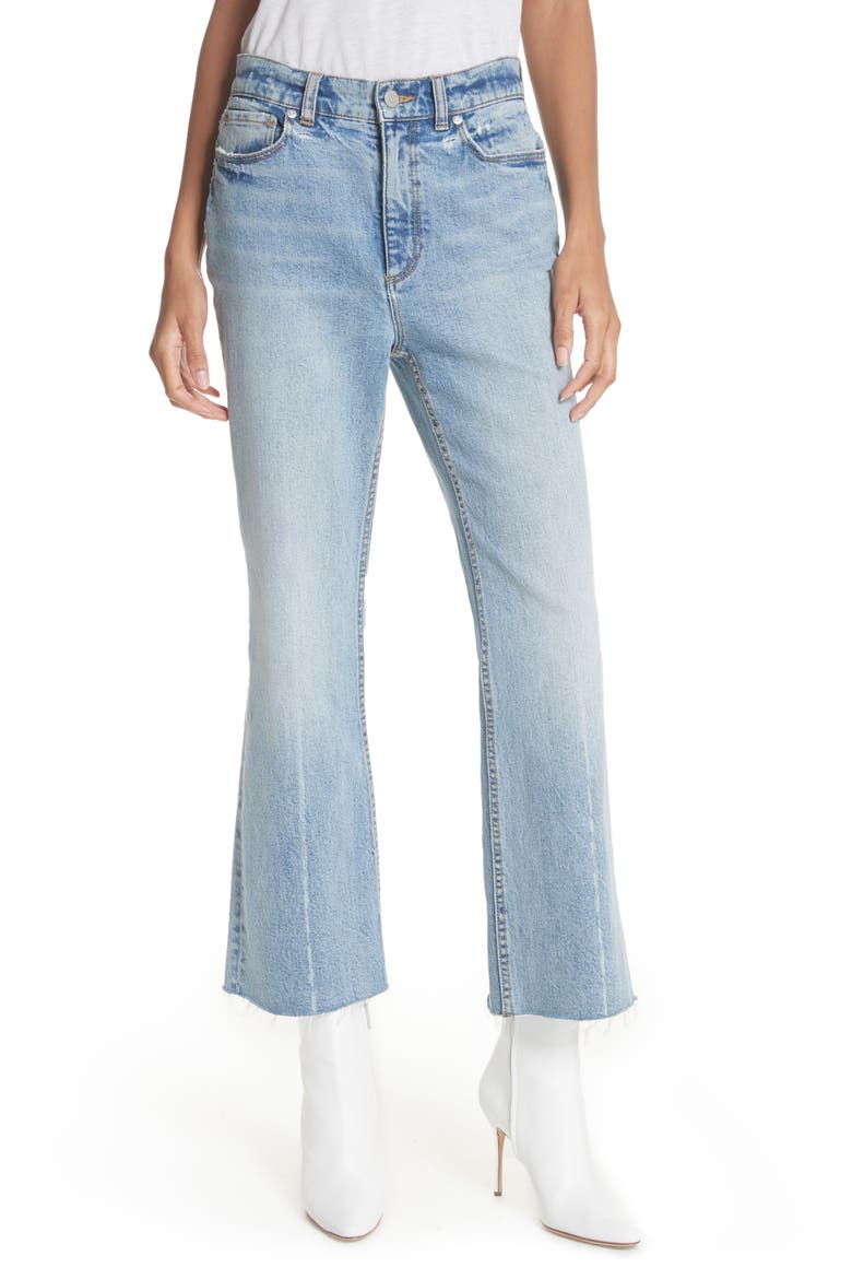 Ines Kick Bootcut Jeans, Main, color, LEFT BANK WASH