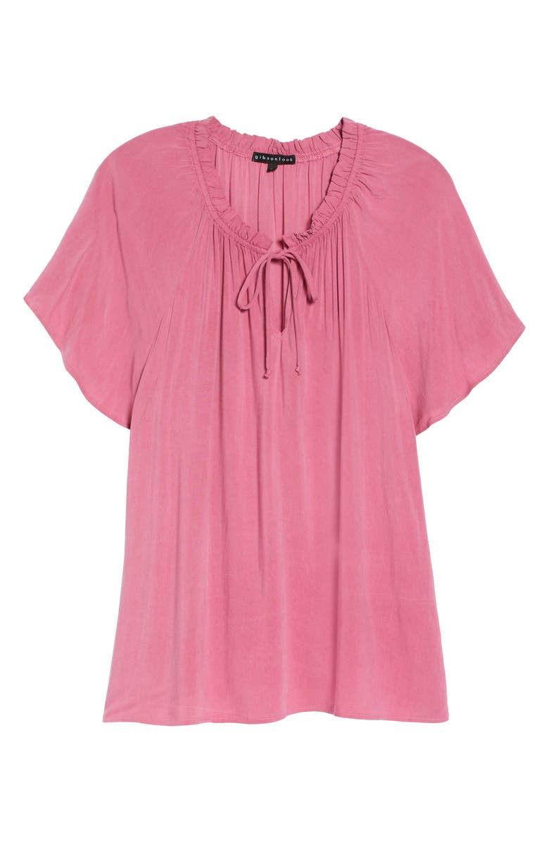 GIBSONLOOK Split Neck Blouse, Alternate, color,