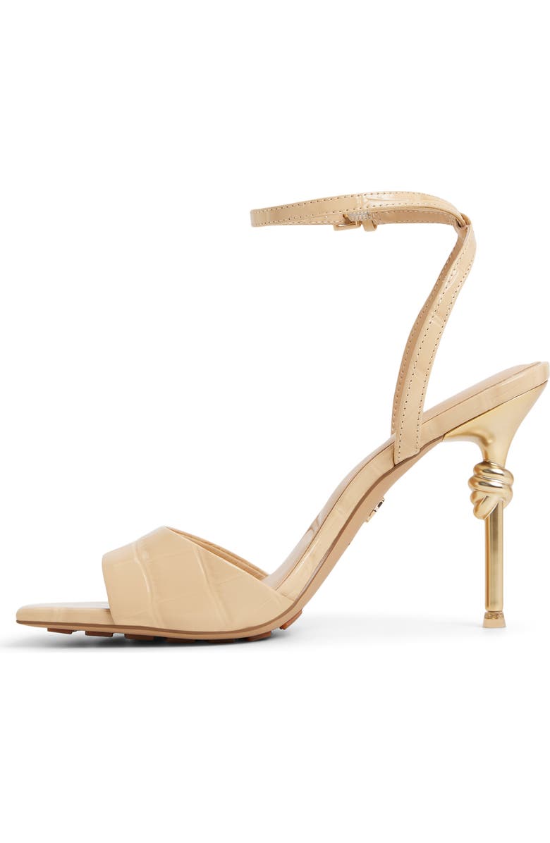 ALDO Harmonious Ankle Strap Sandal, Alternate, color, Medium Beige