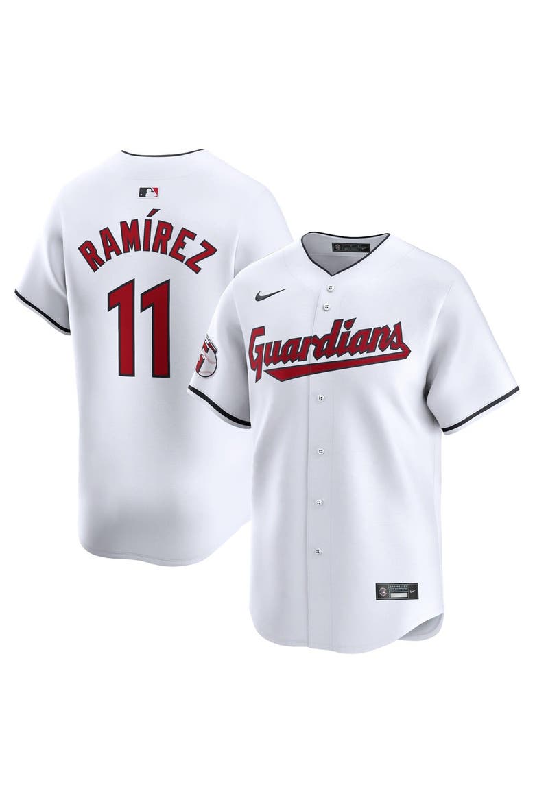 Men's Nike Jose Ramirez White Cleveland Guardians Home Limited Player Jersey, Main, color, White