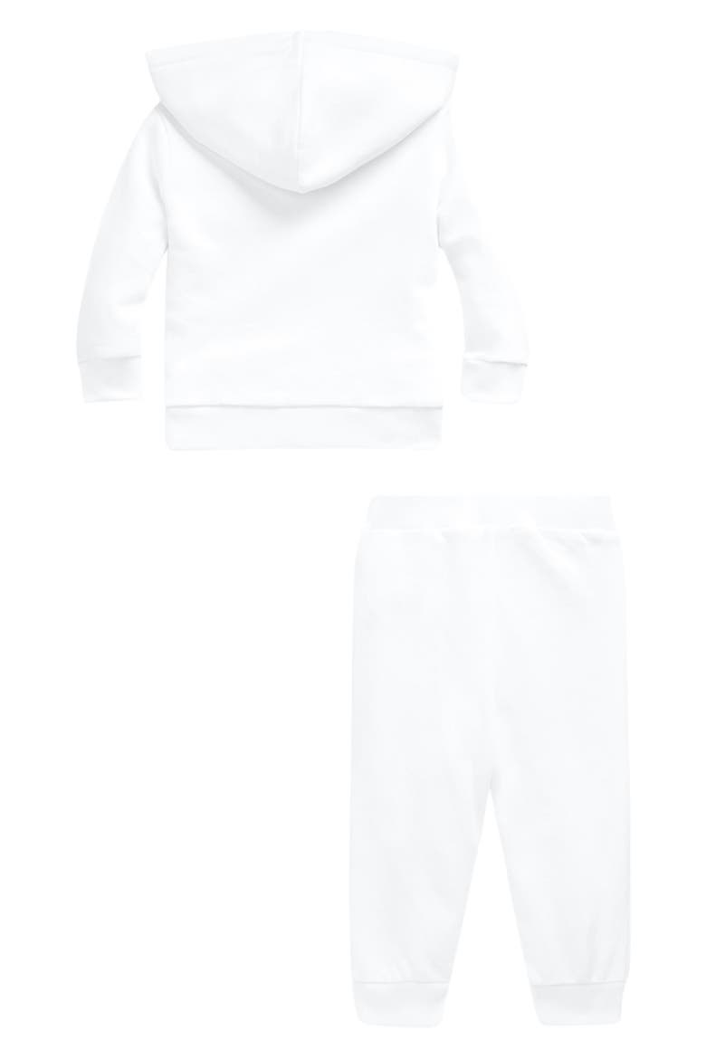 Atlantic French Terry Full Zip Hoodie & Joggers Set, Alternate, color, WHITE