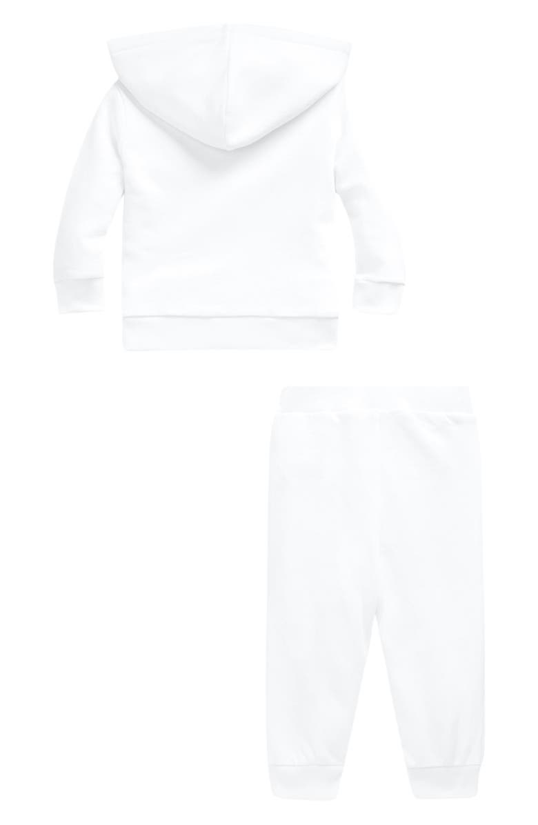 Ralph Lauren Atlantic French Terry Full Zip Hoodie & Joggers Set, Alternate, color, White