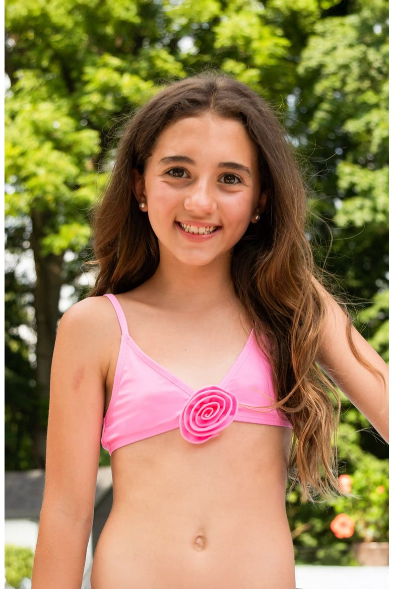 Rosette Bikini, Alternate, color, Angel Pink