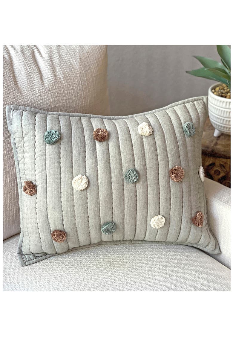 Square Decor Accent Pillow, Alternate, color, GREY