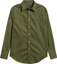 Polo Ralph Lauren Classic Fit Cotton Twill Button-Up Shirt