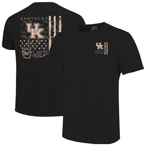 Men's  Black Kentucky Wildcats Comfort Colors OHT Camo Overlay T-Shirt